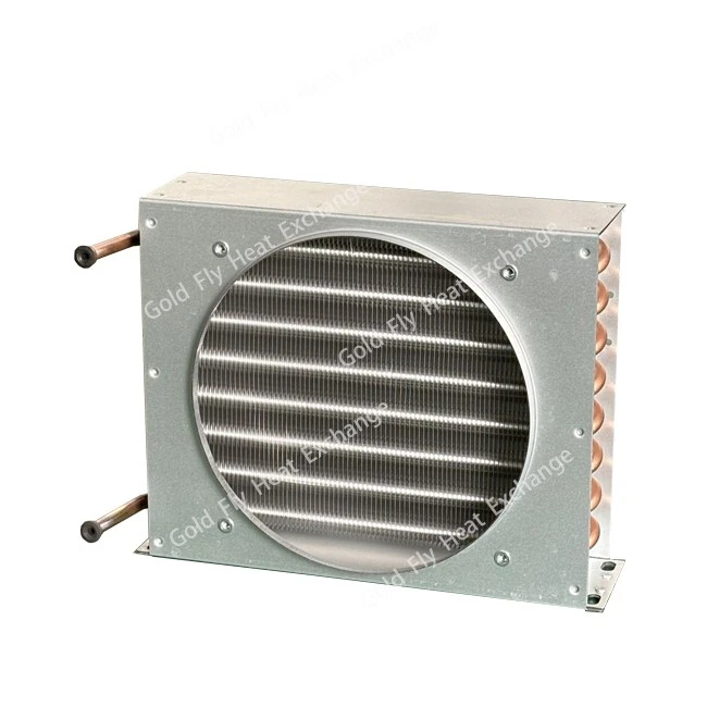 2 Rows 8 Holes Copper Tube Condenser With Shell suppliers